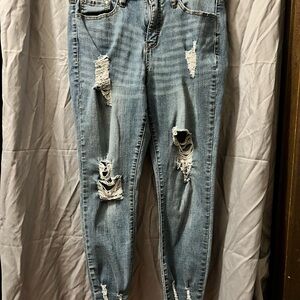 Helena Light Blue Distressed Boyfriend Jeans